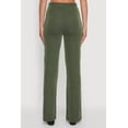 thumbnail image 4 of Womens Shadow Stripe Rib Knit Pull On Flare Pants, 4 of 4