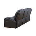 thumbnail image 5 of Aukfa 73" Triple Recliner Chair Overstuffed 3 Seater RV Sofa, Home Theater Seating, Leather, Black, 5 of 10