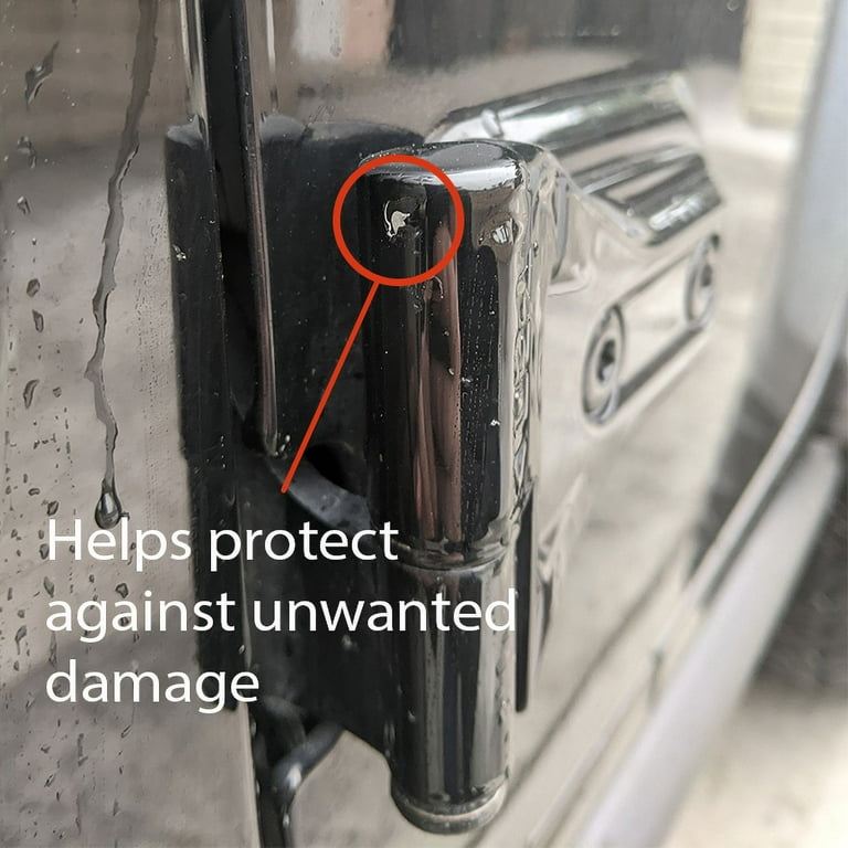 GZZTORES 5-Piece Transparent Door Hinge Protector Kit For Jeep Wrangler JL/JLU/Gladiator - 12 Mil Self-Adhesive Film