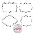 thumbnail image 3 of BESTOMZ 4Pcs European Blessing Wishes Wedding Frame Metal Cookie Cutters Biscuits Stainless Steel Tools Mold Kitchen Baking Mould, 3 of 6