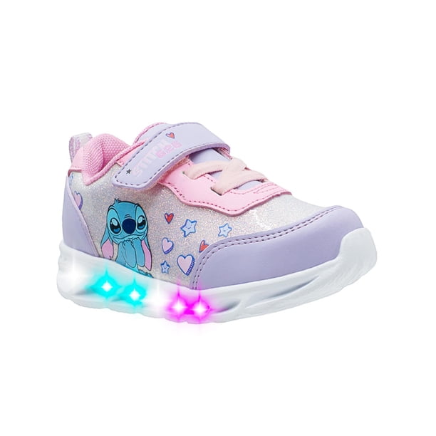 Tenis Con Luces Para Niña Disney Stitch Tendencia Color Lila lila 15