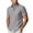 Gray, variant on Mens T-Shirts, Men's Cotton Linen Short Sleeve Button Down Shirts Casual Lightweight Untucked Shirts Guaze Summer Tops with Pocket White L