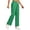 Green 1, variant on Womens Trousers Linen Straight Leg Chino Pants Drawstring Loose Fit Cotton Elastic Waist Lounge Pants Work Slacks Wear