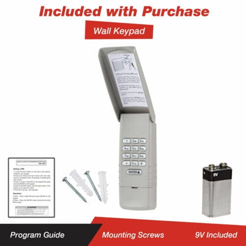 877LM Wireless Keypad Entry System, Work with Yellow Learn Button only