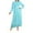 *Blue, variant on ClodeEU Women Long Sleeved Maxi Dress，Casual Round Neck Dress，Solid Color Plus Size Long Dress Blue,Womens Plus XL