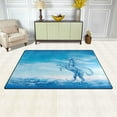 thumbnail image 3 of Dreamtimes Lightweight Soft Area Rugs 60 x 39 inch (5'x 3'3"), Water Horse Out of Splashes Floor Mat for Kids Playing Room Hardwood Floor Living Room Nursery Rugs, 3 of 6
