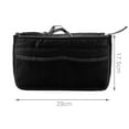 thumbnail image 4 of Unique BargainsOrganizer Large Travel Toiletry Wash Cosmetic Bag Makeup Storage Bathroom Black, 4 of 6