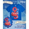 thumbnail image 3 of Camisetas Disney Cars Lightning McQueen Boys 2T-7, paquete de 2, 3 of 7