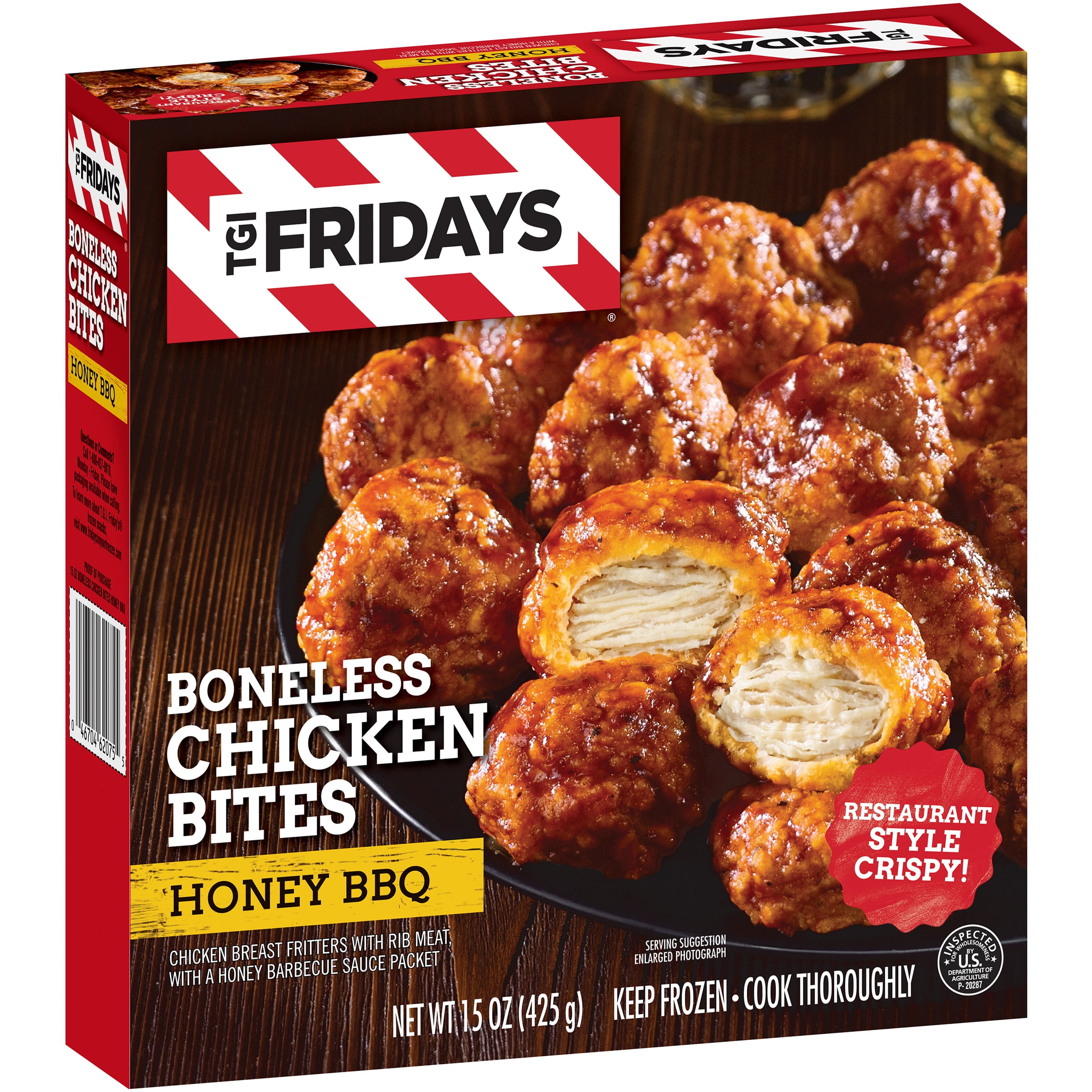 Tgi Fridays Honey Bbq Boneless Chicken Bites Frozen Snacks 15 Oz Box Walmart Com Walmart Com