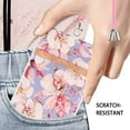 thumbnail image 5 of Flower Pattern Case for Samsung Galaxy A23 5G, Detachable Shoulder Strap Lanyard Crossbody Slim Lightweight Floral Cover with Soft Silicone Shockproof Drop Resistant Case,Pink Flower, 5 of 7