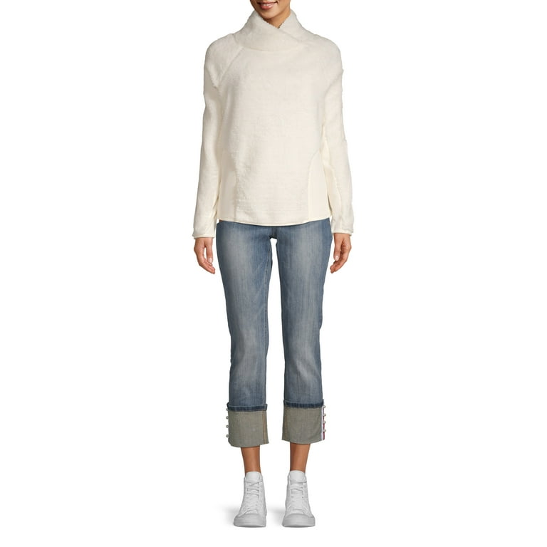Athletic Works Women s Athleisure Sherpa Pullover Jacket Walmart