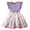 Purple, variant on SUYIDA Toddler Girls Cartoon Print Party Dress with Flutter Sleeves and Bow Detail for Occasions