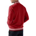 thumbnail image 5 of CCRFTGI Men's Varsity Baseball Jacket Casual Letterman Bomber Jacket Windbreaker Lightweight Jacket Coat Red XL, 5 of 6