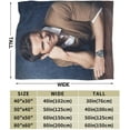 thumbnail image 3 of Ryan Reynolds Blanket Anti-Pilling Throw Blanket Plush Blanket Lightweight & Ultra-Soft, Warm & Comfy Flannel Fleece Blanket for Couch, Bed, Sofa, 50x60, 3 of 6