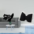 thumbnail image 2 of Reloj de pared,Reloj de pared decorativo para baño o dormitorio,Cojín con lazo bonito,Cojín con forma de lazo,lindo cojín decorativo con lazo,Funda de almohada suave con lazo,adorno cómodo, 2 of 8