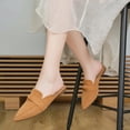 thumbnail image 6 of Ecetana Mules for Women Slip On Casual Work Slide Pointed Toe Backless Loafers Shoes, 6 of 6