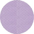 thumbnail image 1 of Ahgly Tapis Rond Lavable en Machine Intérieur Transitionnel Fleur Violette, 8 Pieds Rond, 1 of 7
