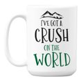 thumbnail image 1 of I've Got a Crush on the World Coffee & Tea Mug for a Travel Lover (15oz), 1 of 6