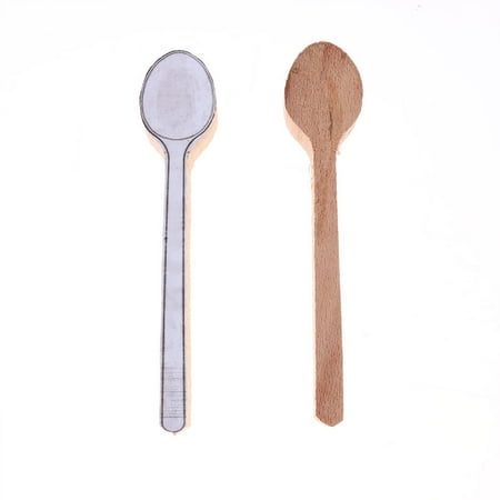 

Beech Spoon Ordinary Bamboo DIY Craft Learning Mixing Woodcarving Beginners Cucharas Desechables Disposable 2 Pcs