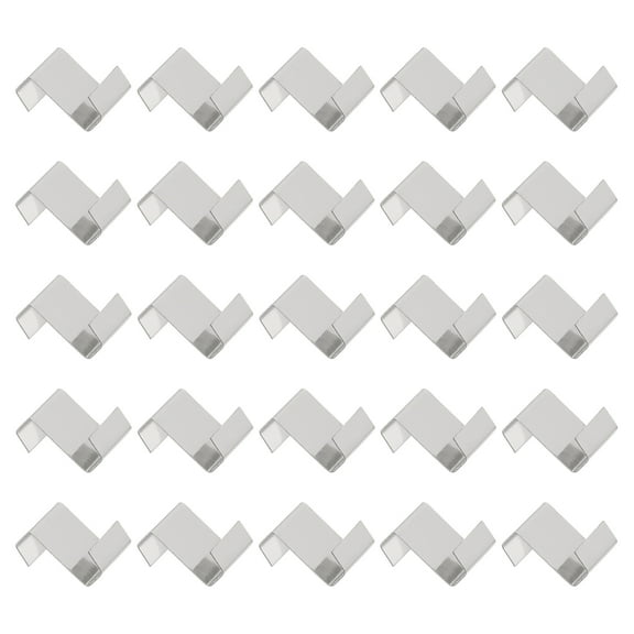 75pack Greenhouse Glazing Clips Stainless Steel Z Type Clips Glass Panel Fixing Clips