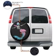 thumbnail image 4 of KAKALAD Skeleton Mermaid 03 Spare Tire Cover Universal Vehicle Accessories Buckle Car Tools 15”in, 4 of 6