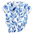 thumbnail image 4 of PXLKNZH T-Shirts Décontractés à Manches Courtes pour Femmes Col Rond Tuniques Mignonnes Hauts Basiques Blouses Tee de Travail Multicolore,TTG, 4 of 5