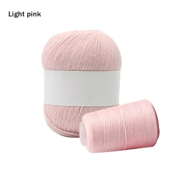 Fil à Tricoter Mélangé Corde Épaisse pour Tricot Macramé Corde pour Crochet Artisanat DIY Fabrication de Ficelle, Rose Clair