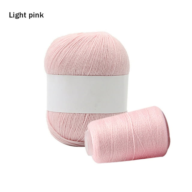 Knitting Yarn Blended Knitting Rope Thick Macrame knitting wrap yarn DIY Cord for Crochet Handcraft DIY Making String, Light pink