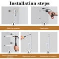 thumbnail image 7 of 4Pcs Curtain Holdbacks Curtain Tiebacks Hooks Tie Backs for Curtains Curtain Holders for Wall Curtain Holder Curtain Tie Backs Wall Mount for Living Room, Bedroom and More(White), 7 of 7