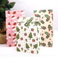 thumbnail image 2 of Bolsa de regalo de dulces de Feliz Navidad, bolsas de papel de embalaje de galletas de comida, suministros de decoración de fiesta de Navidad, 6 uds./lote, 2 of 4