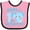 Pink and Black, variant on Inktastic Happy First Mothers Day with Elephant Boys or Girls Baby Bib