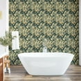 thumbnail image 6 of Ambesonne Jungle Peel & Stick Wallpaper for Home, Exotic Foliage Earth Tones, 13"x72", Cream Hunter Green, 6 of 6