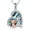 Abalone shell pig, variant on Pig Necklace S925 Sterling Silver Origami Pig Necklace for Women