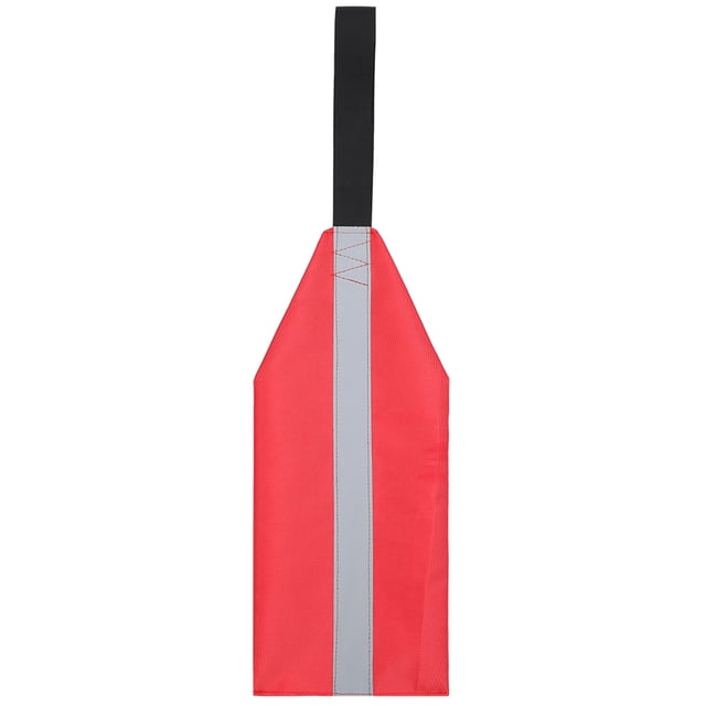 Graflsoa Drapeau de Sécurité pour Kayak à Visibilité Accrue - Rayures Rouges et Blanches Réfléchissantes, Grande Taille, Unité Unique
