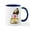 White/Navy Inside, variant on CafePress - Sweetie Pug Mugs - 11 oz Ceramic Mug - Novelty Coffee Tea Cup