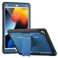thumbnail image 2 of ELEHOLD Rugged Case with Pencil Holder For iPad 9th/8th/7th Generation, Built-in Kickstand Double-Layer Protection Full-Body Shockproof Cover For iPad 9th/8th/7th Generation,Navyblue, 2 of 11