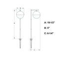 thumbnail image 5 of Lisle Low-Voltage Bronze Outdoor Landscape Path Light LED Clear Glass, 5 of 11