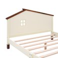 thumbnail image 5 of Full Size Wood Platform Bed Frame with House Shaped Headboard, 5 of 8