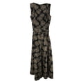 thumbnail image 2 of Akris Robe de Pissenlit Ceinturée Noire / Or pour Femmes - 4, 2 of 2