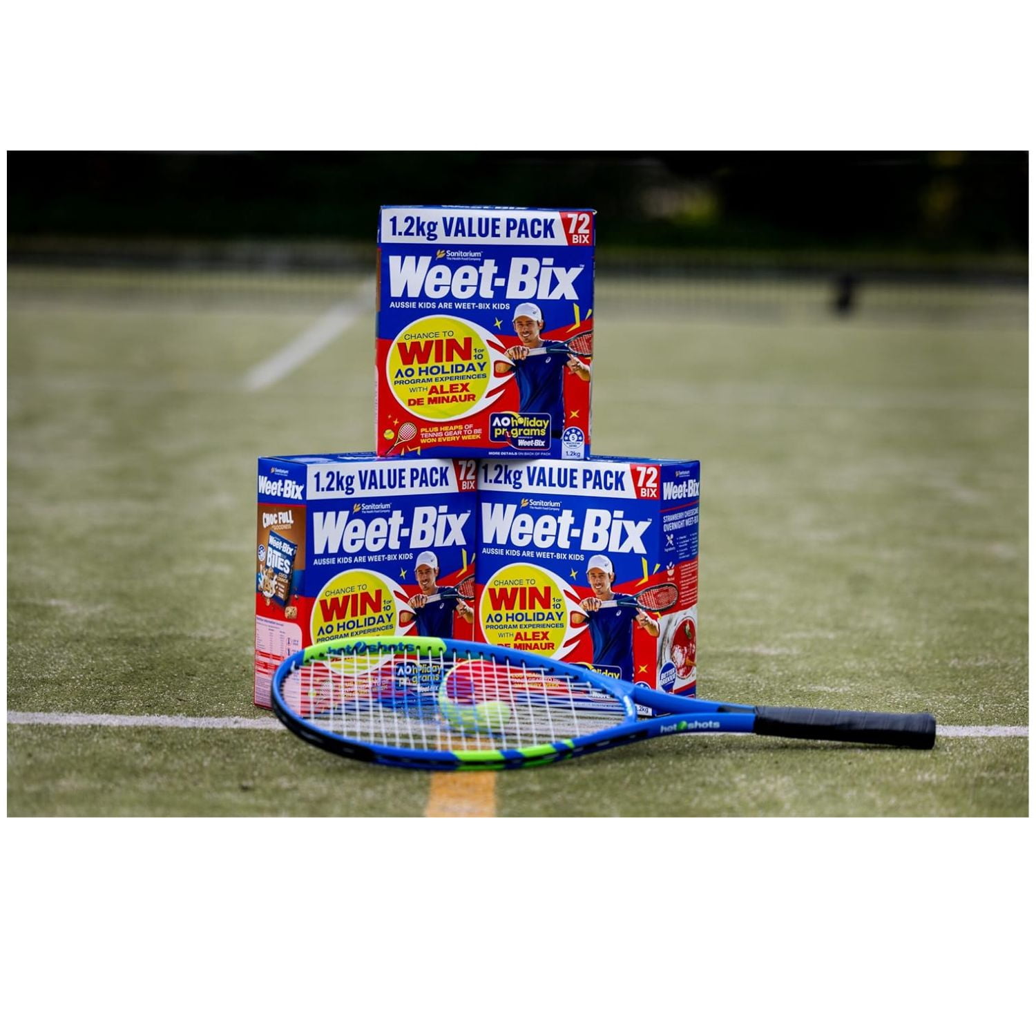 Sanitarium Weet-Bix (Value Pack of 4 x 1.2kg/72 BIX) Australia's Favourite Breakfast Cereal with Fantastic Texture and Delicious Taste, 97% Wholegrain wheat ... Goodness and Energy