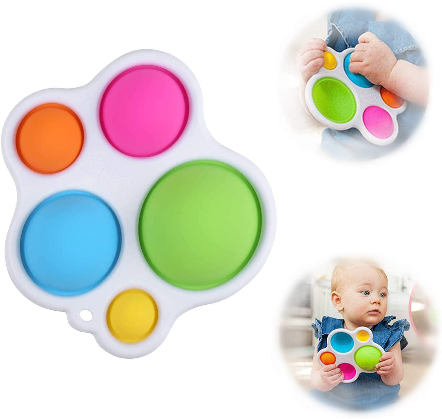 Baby Simple Dimple Needs Silent Sensory Fidget Toys Flipping Board Adult Kids 3+ 