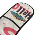 thumbnail image 4 of Yayeee Double Oven Mitt Kitchen Heat Resistant Baking 35" x7" Quilted Glove, Beige UFO, 4 of 6