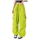 thumbnail image 2 of Pantalones de chándal holgados para mujer: pierna ancha con cordón, estilo hip hop urbano para todas las estaciones, 2 of 5