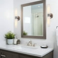 thumbnail image 3 of Kira Home Duo 21" Modern Wall Sconce with Frosted Opal Glass Shades for Bathroom/Vanity, Brushed Nickel Finish, 3 of 8
