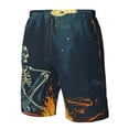 thumbnail image 4 of Fuzoiu Moonlit Skeleton Campfire Print Men's Beach Shorts,Men's Swim Trunks,Quick Dry Board Shorts with Pockets,Men's Bathing Suits for Surfing, Running, and Casual Wear-Medium, 4 of 6