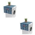 thumbnail image 2 of Billuyoard Cubierta antipolvo multifuncional: tanto para el hogar como para el café Cubierta de la máquina Refrigerador Toalla doble encaje de encaje de mezclilla azul 70*170 cm, 1 2Conjunto, 2 of 6