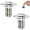 Chrome, variant on 2 Pack Universal Bathroom Sink Drain Strainer, 3 in 1 Pop Up Stopper with Removable Stainless Steel Filter Basket, Brass Bullet Core, Hair Catcher Sink Plug for 1.1''~2.36'' Hole, Chrome
