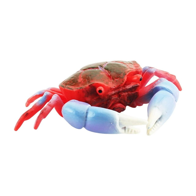 Figuras de cangrejo en miniatura, colección de adornos para tartas, animales en miniatura educativos. Estilo C