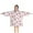 White Pink Butterfly, variant on White Purple Butterfly Flower Pattern Blanket Hoodies for Kids 6-13YR Oversize Wearable Blanket Hoodies for Boys Girls Teens