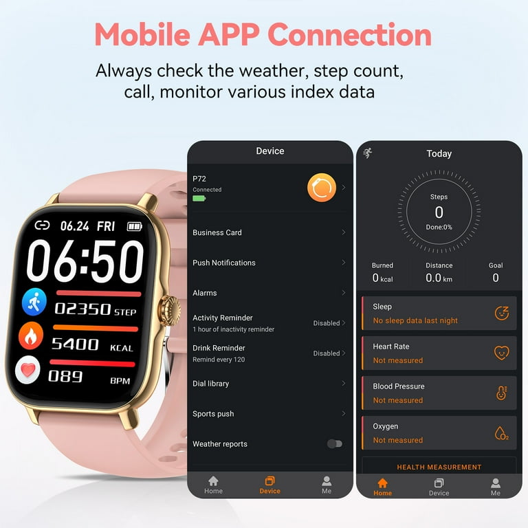 Llkboha Smartwatch for Men Women 1.91 Inch Full Touch Screen Calls